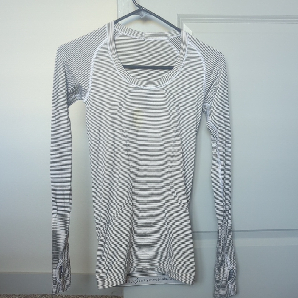 Lululemon Striped Long Sleeve Women's Top